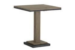 RENDERS, Bistro Table, Weathered Oak And Iron, 70 Cm