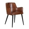 TERNI, Armchair, Solid Wood Legs, Vintage Buffalo Leather