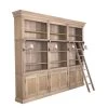 BALMORE, Bookcase, Weathered Oak, 3 Parts , With Ladder