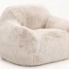 LOTY, Armchair, Pluche, Cream