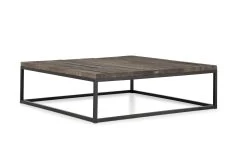 SADINAH, Coffee Table, Square, Elm And Steel