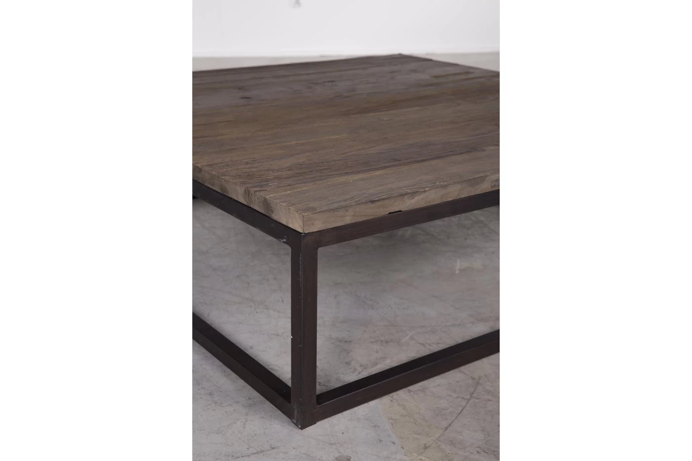 SADINAH, Coffee Table, Square, Elm And Steel 7 SADINAH, Coffee Table, Square, Elm And Steel – Image 7