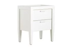 CAPE COD, Bedside Table, Pine Wood, White