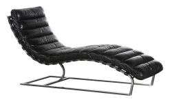 MASON, Lounger, Black, Vintage, Leather