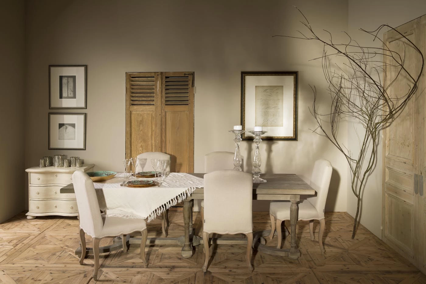 CANTELLE, Chair, Birch, Off-white Linen 8 CANTELLE, Chair, Birch, Off-white Linen – Image 8