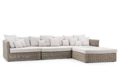 DUNES, Garden Sofa, With Cushion + Pouf