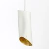 LOREY, Pendant Lamp, White/gold