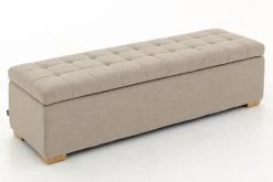 AUBIZ, Bench, Fabric, With Lid