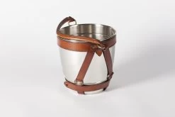 MANHATTAN, Wine Cooler, Brown Leather Handle