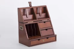 MANHATTAN, Desk-organiser, Brown Leather