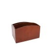 MANHATTAN, Magazine Holder, Brown Leather
