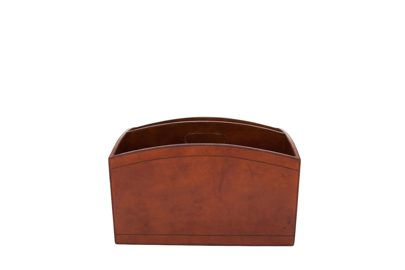 MANHATTAN, Magazine Holder, Brown Leather 2 MANHATTAN, Magazine Holder, Brown Leather – Image 2