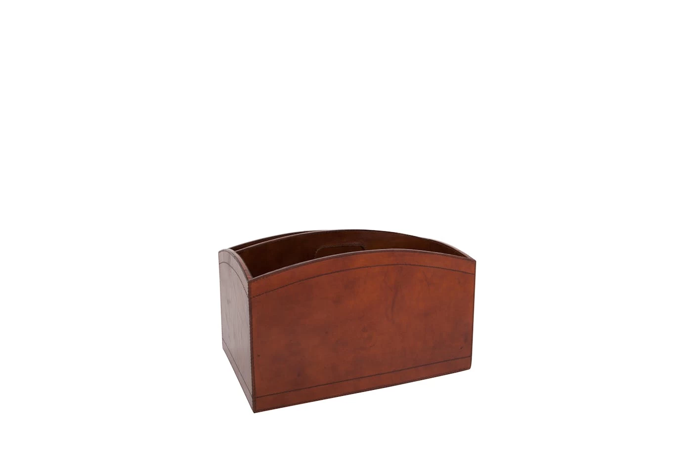 MANHATTAN, Magazine Holder, Brown Leather 5 MANHATTAN, Magazine Holder, Brown Leather – Image 5