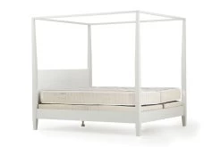 CAPE COD, Four-poster Bed, White, 180 Cm