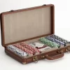 MANHATTAN, Poker Set, Brown Leather