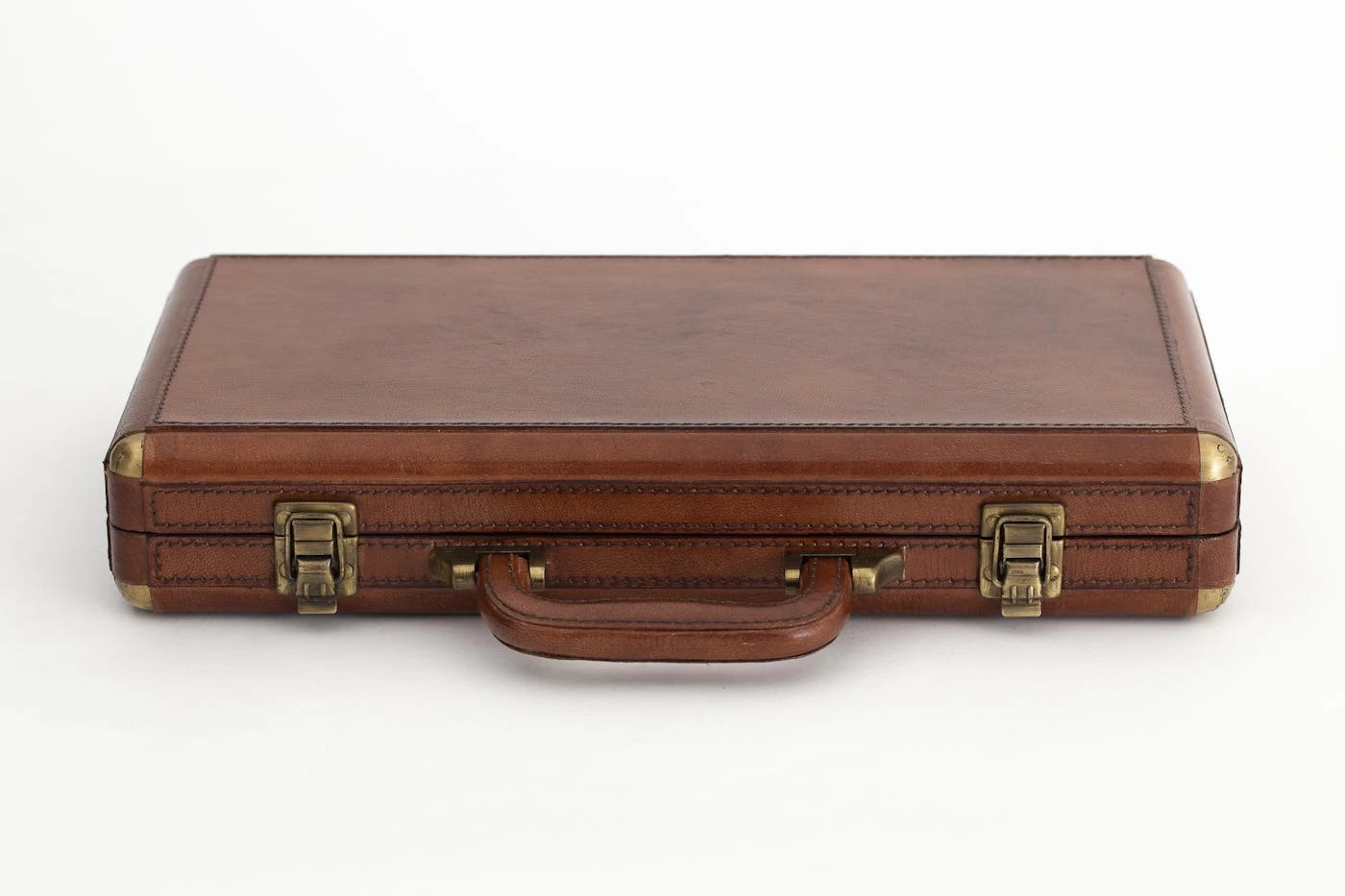 MANHATTAN, Poker Set, Brown Leather 2 MANHATTAN, Poker Set, Brown Leather – Image 2