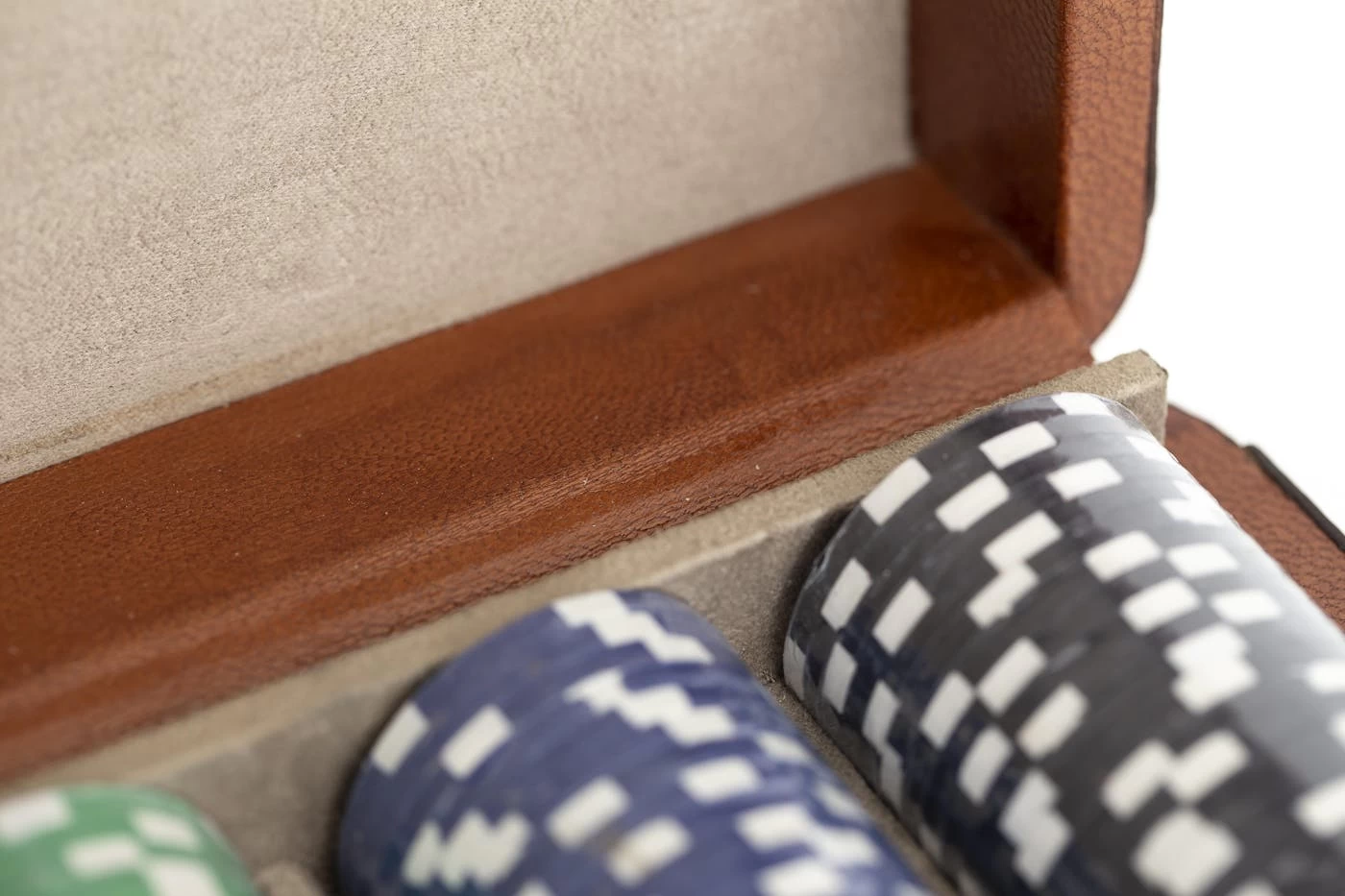 MANHATTAN, Poker Set, Brown Leather 4 MANHATTAN, Poker Set, Brown Leather – Image 4