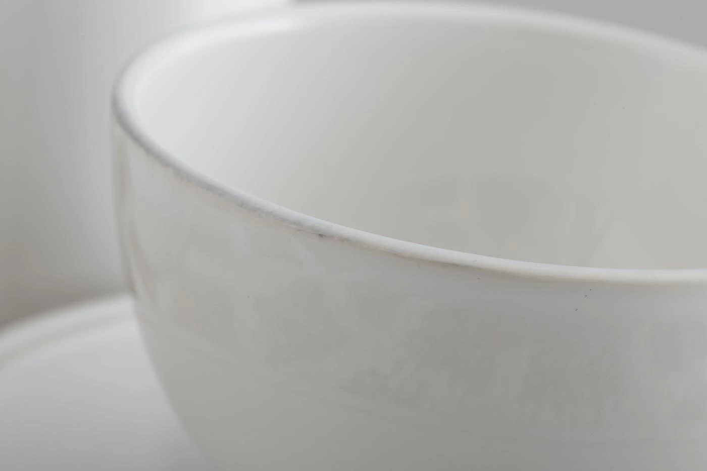 JILLE, Cup And Saucer, Ceramic, White, L, 200ml 4 JILLE, Cup And Saucer, Ceramic, White, L, 200ml – Image 4