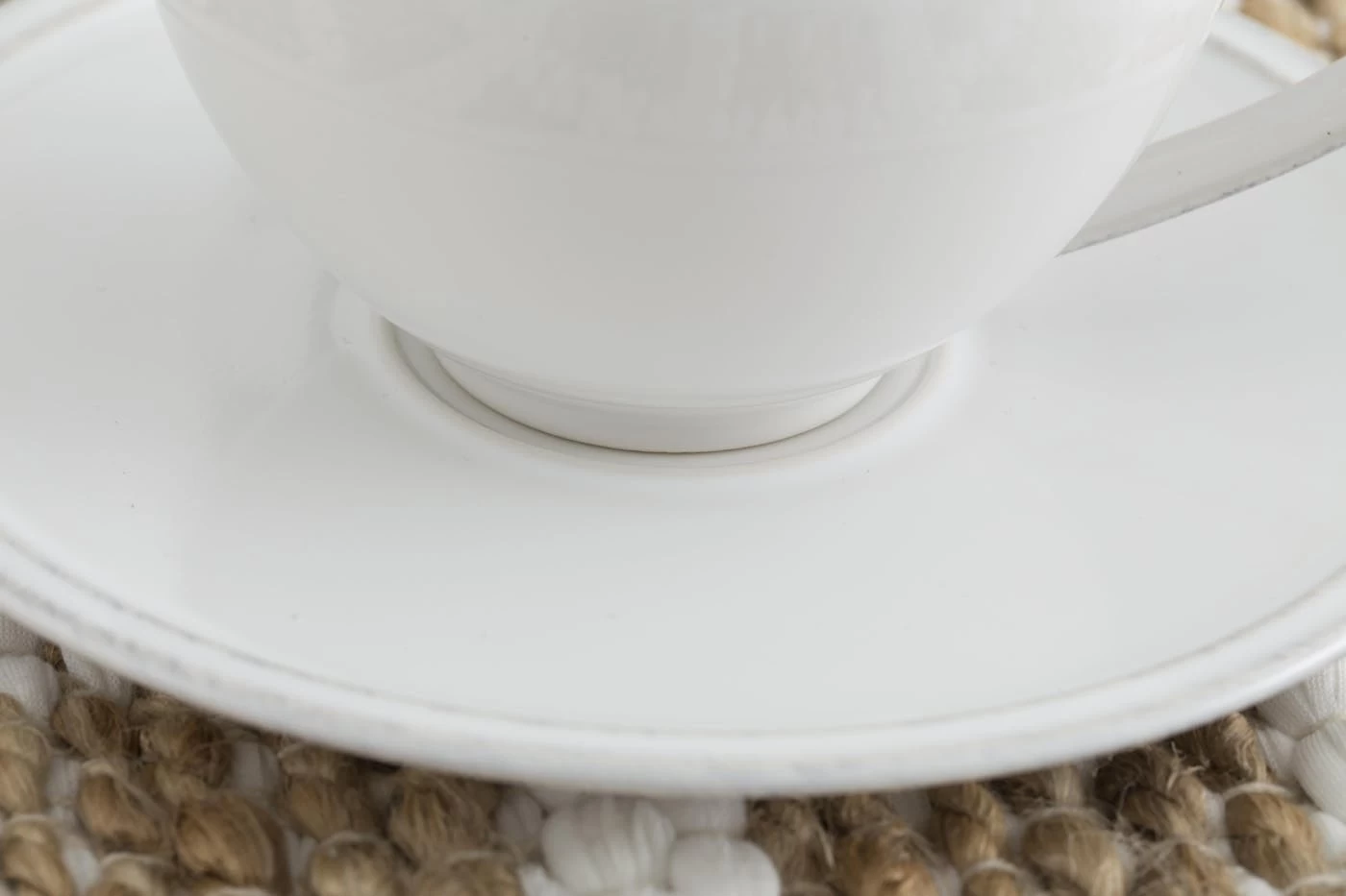 JILLE, Cup And Saucer, Ceramic, White, L, 200ml 7 JILLE, Cup And Saucer, Ceramic, White, L, 200ml – Image 7