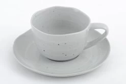 ALANAH, Cup And Saucer, Ceramic, Grey