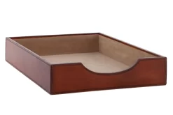 MANHATTAN, Paper Tray, Brown Leather