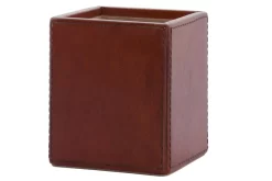 MANHATTAN, Pen Holder, Brown Leather -Boutique De Décoration https3A2F2Fwww.flamant.com2Fmedia2Fcatalog2Fproduct2F32F02F30651 16 06 2023T063A453A39
