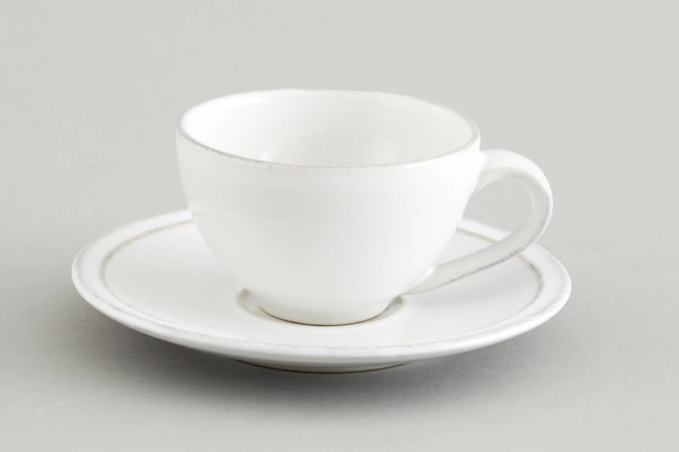 JILLE, Cup And Saucer, Ceramic, White, S, 50ml 1 JILLE, Cup And Saucer, Ceramic, White, S, 50ml