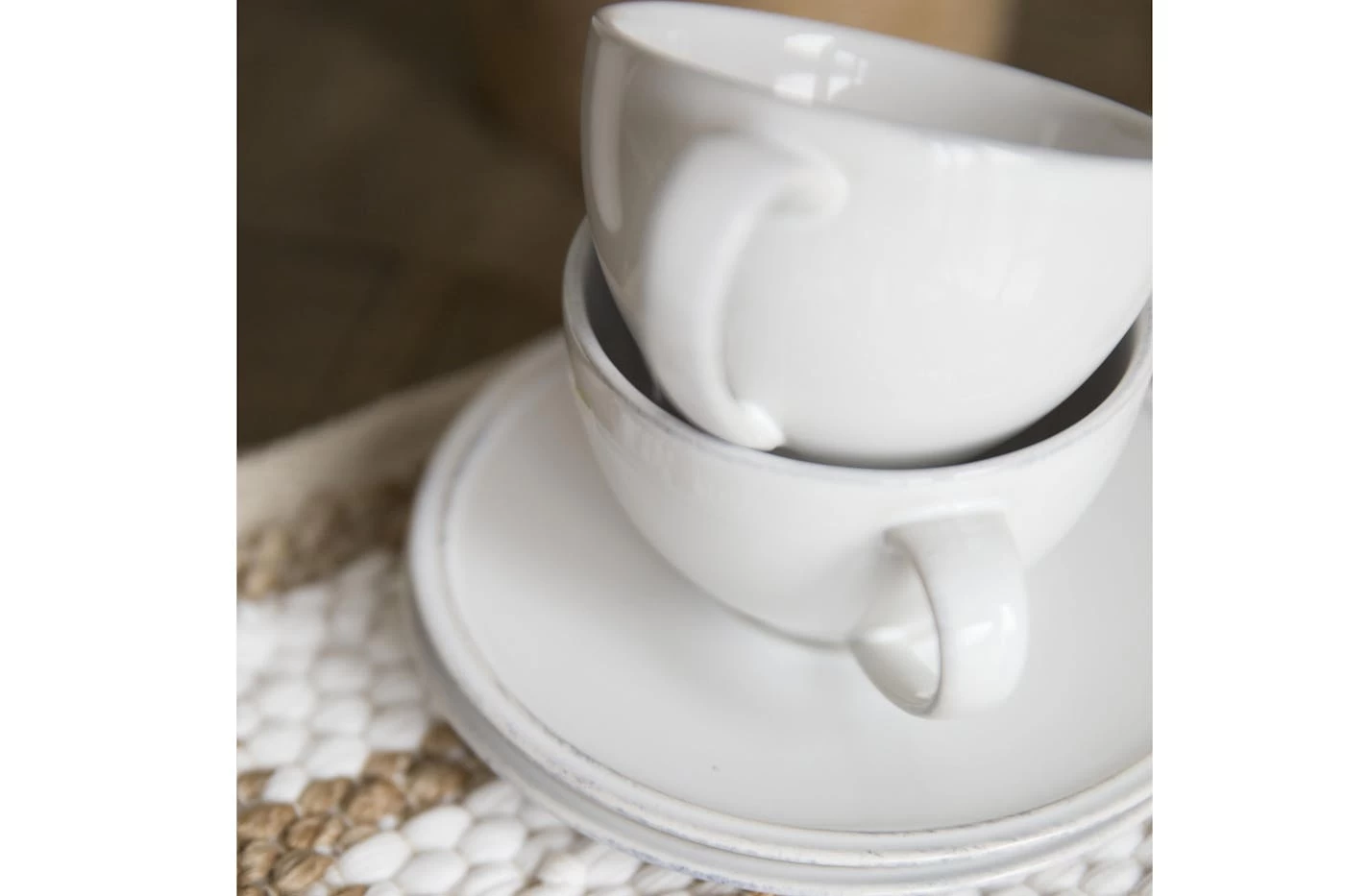 JILLE, Cup And Saucer, Ceramic, White, S, 50ml 8 JILLE, Cup And Saucer, Ceramic, White, S, 50ml – Image 8