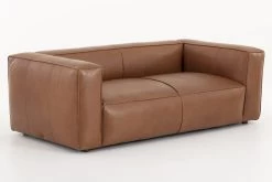 BAILEY, Sofa, Cognac Brown, Leather, Two-seater