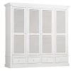 MARIE, Wardrobe, White, 4 Doors