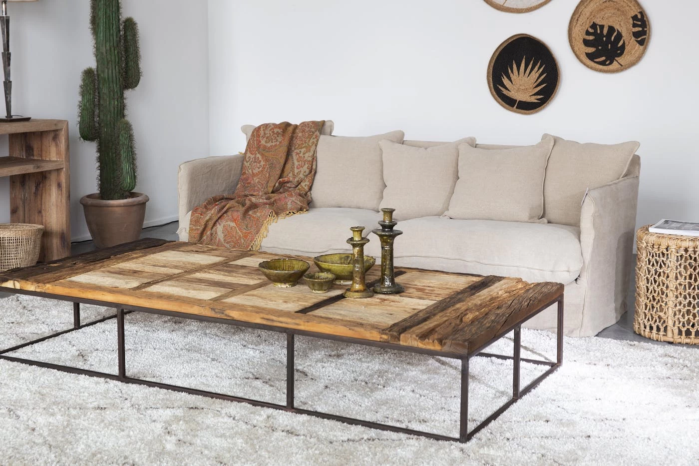 HIRA, Sofa, Natural, Linen 2 HIRA, Sofa, Natural, Linen – Image 2