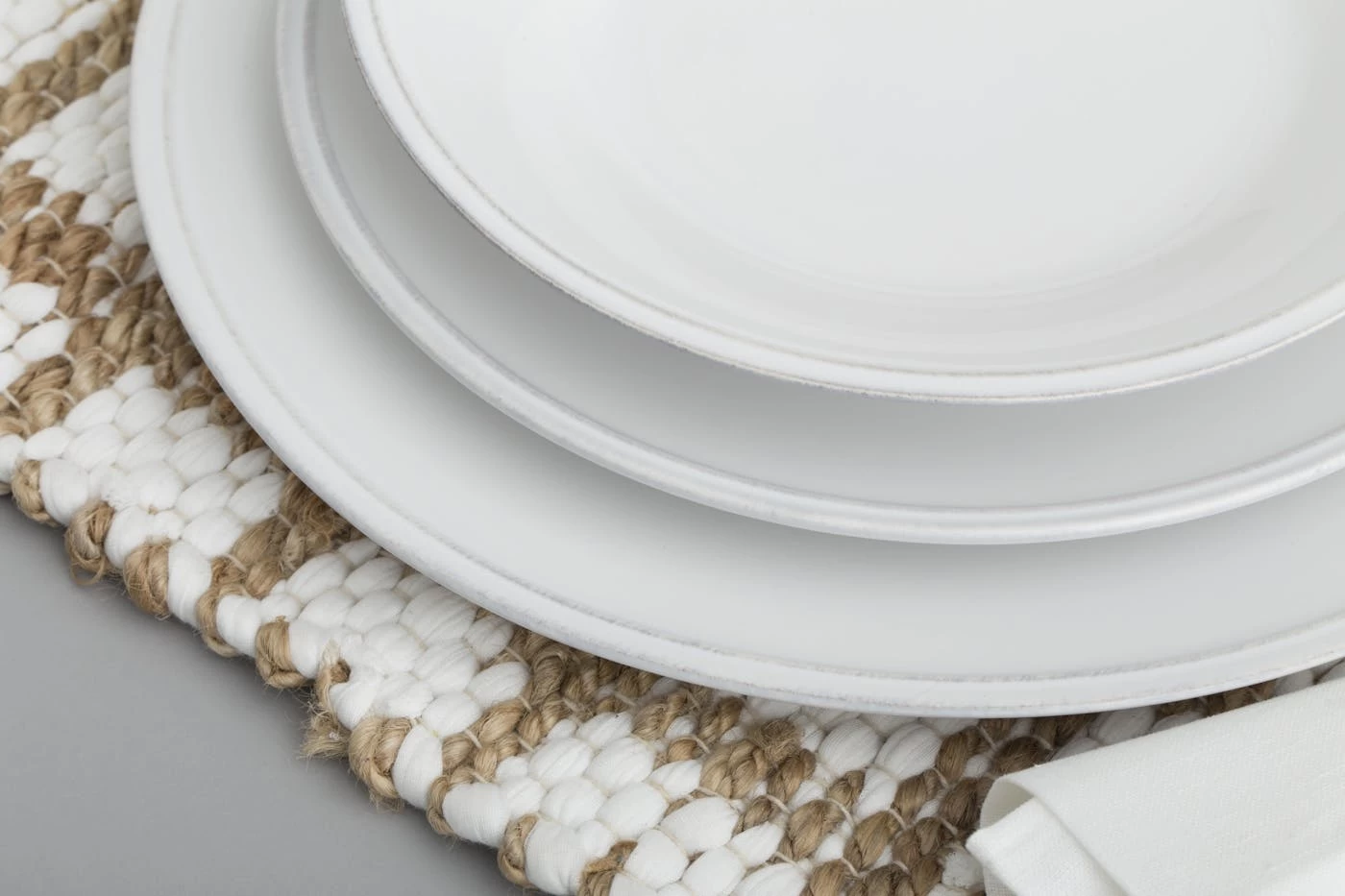 JILLE, Plate, Ceramic, White, 34cm 4 JILLE, Plate, Ceramic, White, 34cm – Image 4