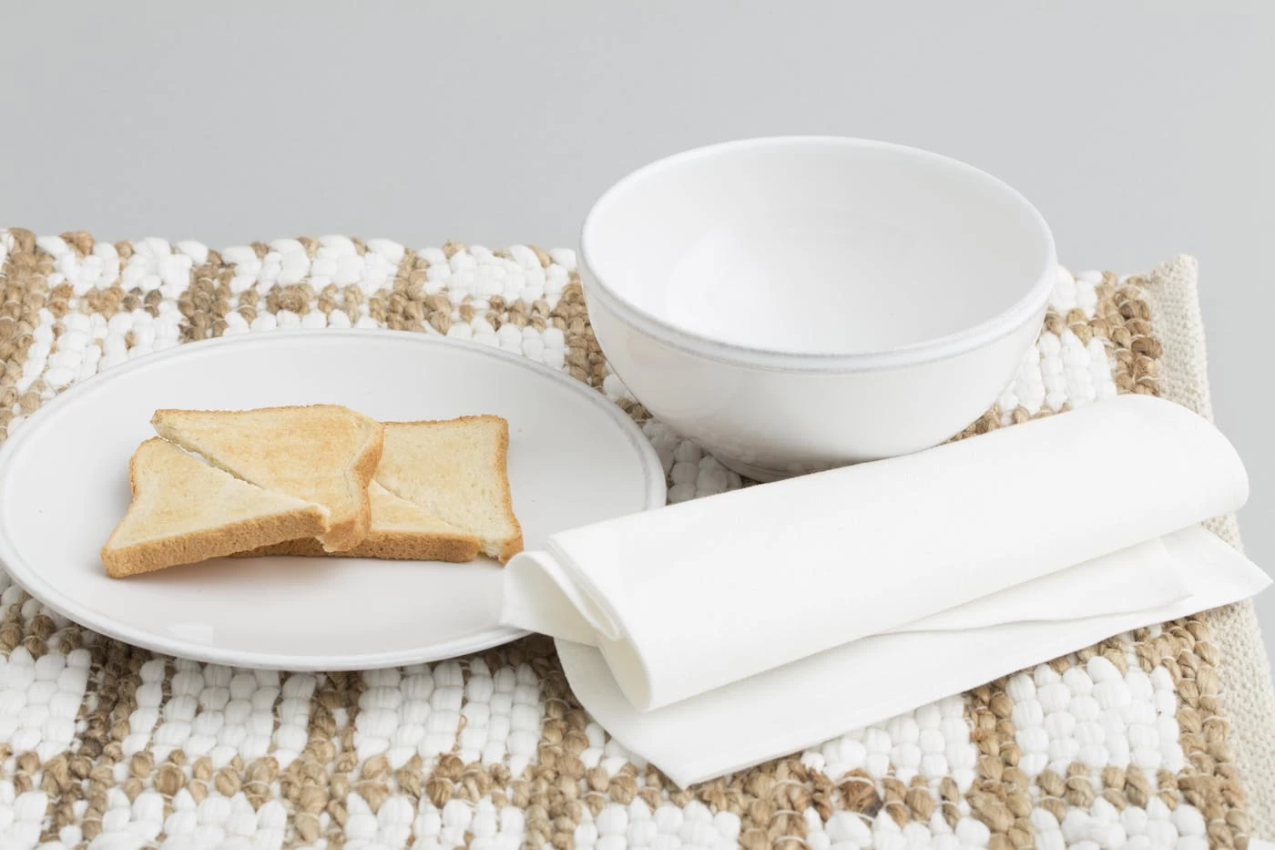 JILLE, Salad Plate, Ceramic, White 2 JILLE, Salad Plate, Ceramic, White – Image 2