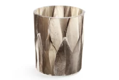 CAULFIELD, Tealight Holder, Feathers, L