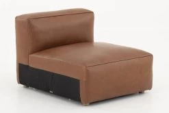 BAILEY, Sofa, Cognac Brown, Leather, Infill