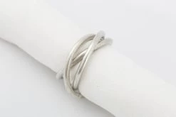 PERRY, Napkin Ring, 3 Rings, Silver