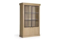 IRON JASON, Cabinet, Weathered Oak, 2 Iron Doors