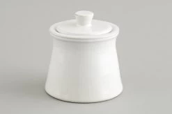 JILLE, Sugar Pot, Ceramic, White