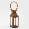 ELLIS, Lantern, Iron And Glass, Rust, XS