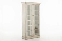 BARBRA, Display Cabinet, Antique Finish, 2 Doors