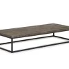 SADINAH, Coffee Table, Elm And Steel