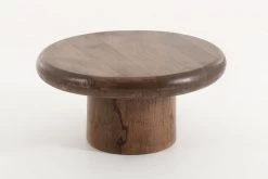 DOMINIQUE, Side Table, Round, Brown