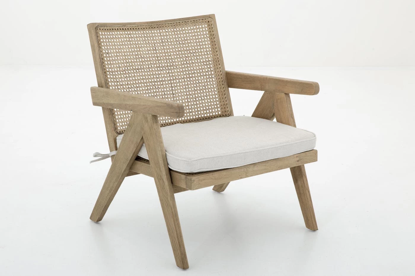 BRUNO, Armchair, Oak, Reed, With Cushion 1 BRUNO, Armchair, Oak, Reed, With Cushion