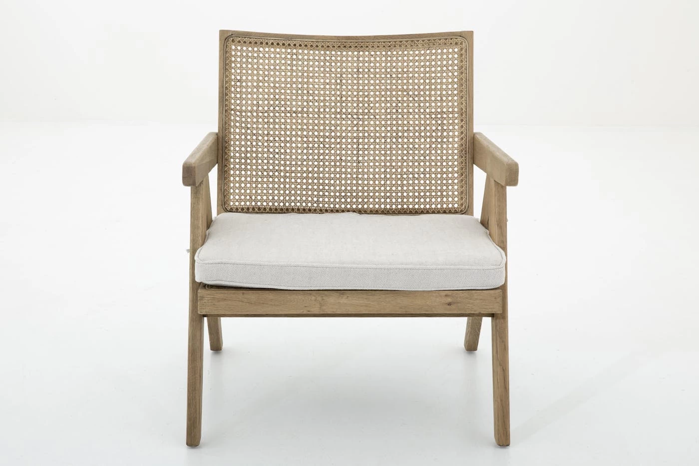 BRUNO, Armchair, Oak, Reed, With Cushion 3 BRUNO, Armchair, Oak, Reed, With Cushion – Image 3