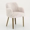 BEYONCE, Armchair, Pluche, Cream
