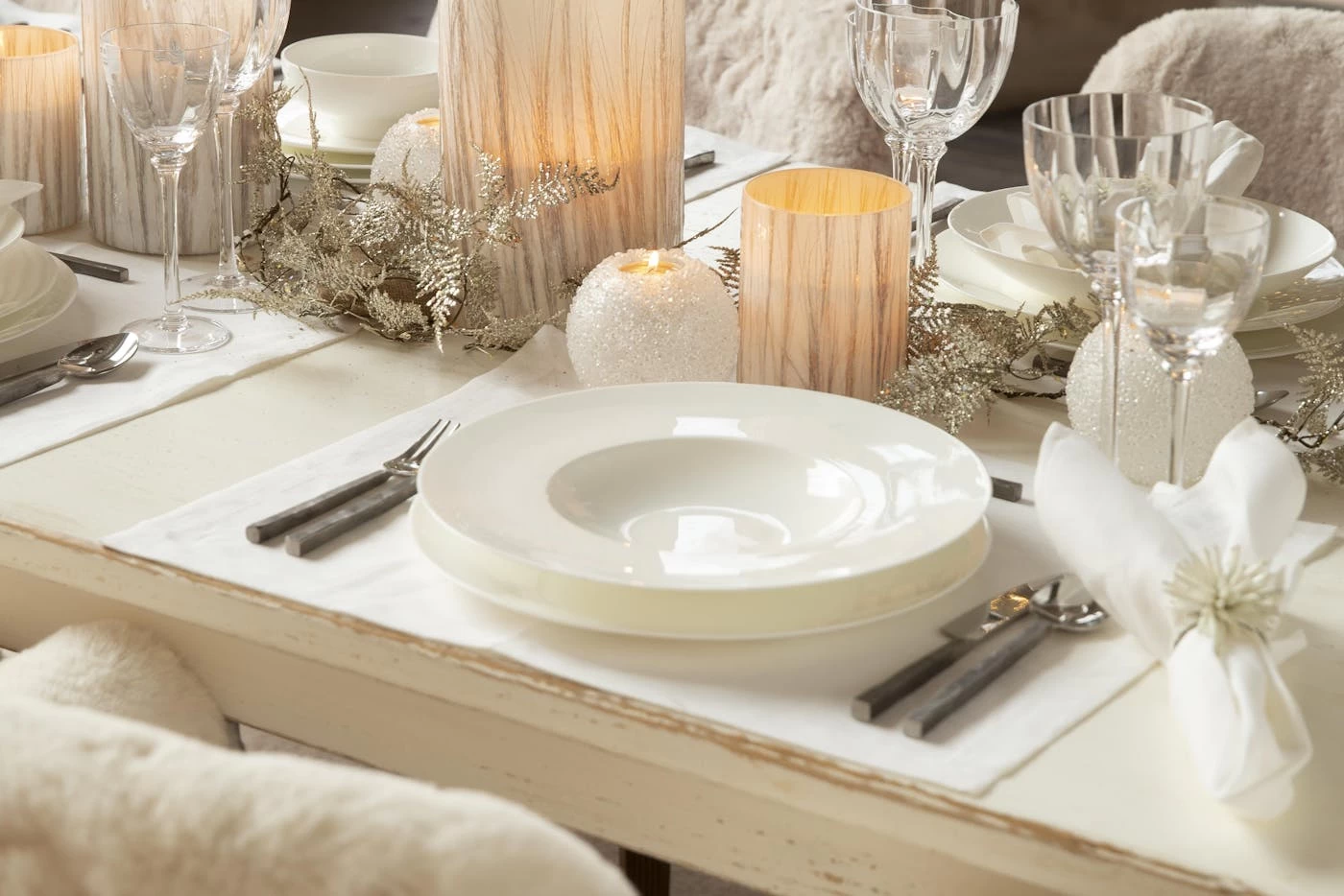 CATHY, Plate, Bone China, White, 23cm 2 CATHY, Plate, Bone China, White, 23cm – Image 2