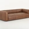 BAILEY, Sofa, Cognac Brown, Leather, Three-seater