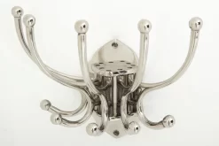 THIMO, Coat Rack, Nickel, 5 Hooks