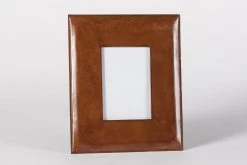 MANHATTAN, Picture Frame, Brown Leather, 18x24