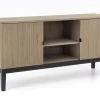 FERRO, Sideboard/TV Cabinet, 2 Doors, Weathered Oak